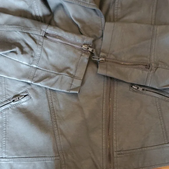 Faux Leather Jacket - Picture 2 of 4